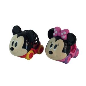 Disney Baby Oball Go Grippers Mickey and Minnie Mouse Toy Push Cars Set